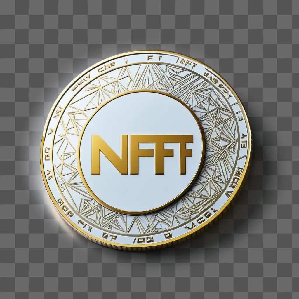 NFTが書かれた金貨