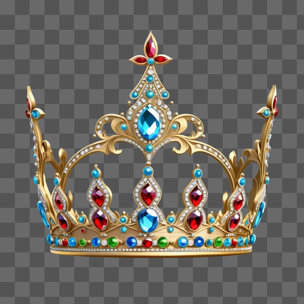 gold crown with a beautiful design