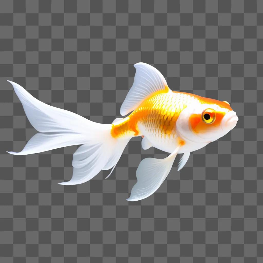 goldfish with a transparent background