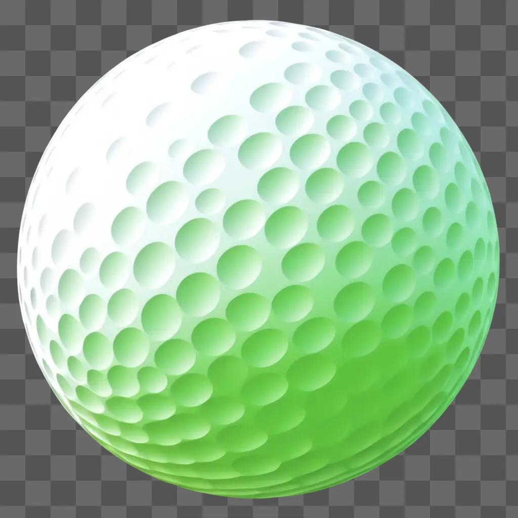 golf ball with holes in it on a white background