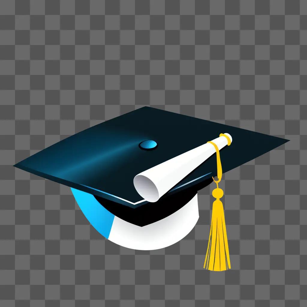 graduation hat with a clipart tassel