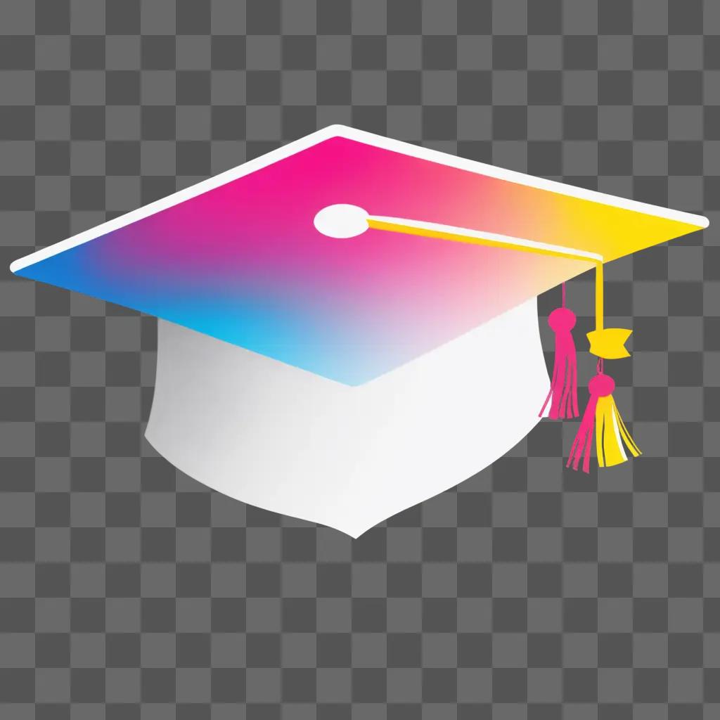 graduation hat with a tassel on a light background