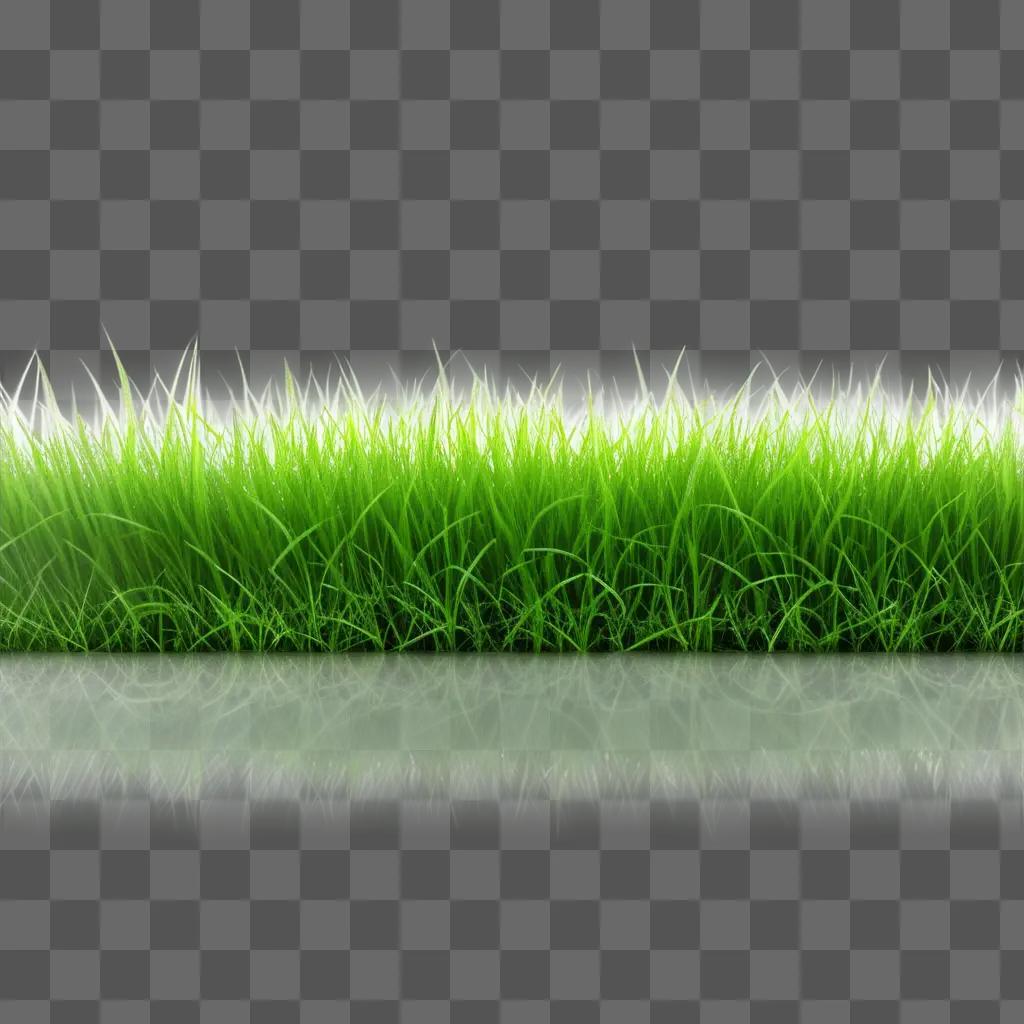 green grassy landscape with a transparent border