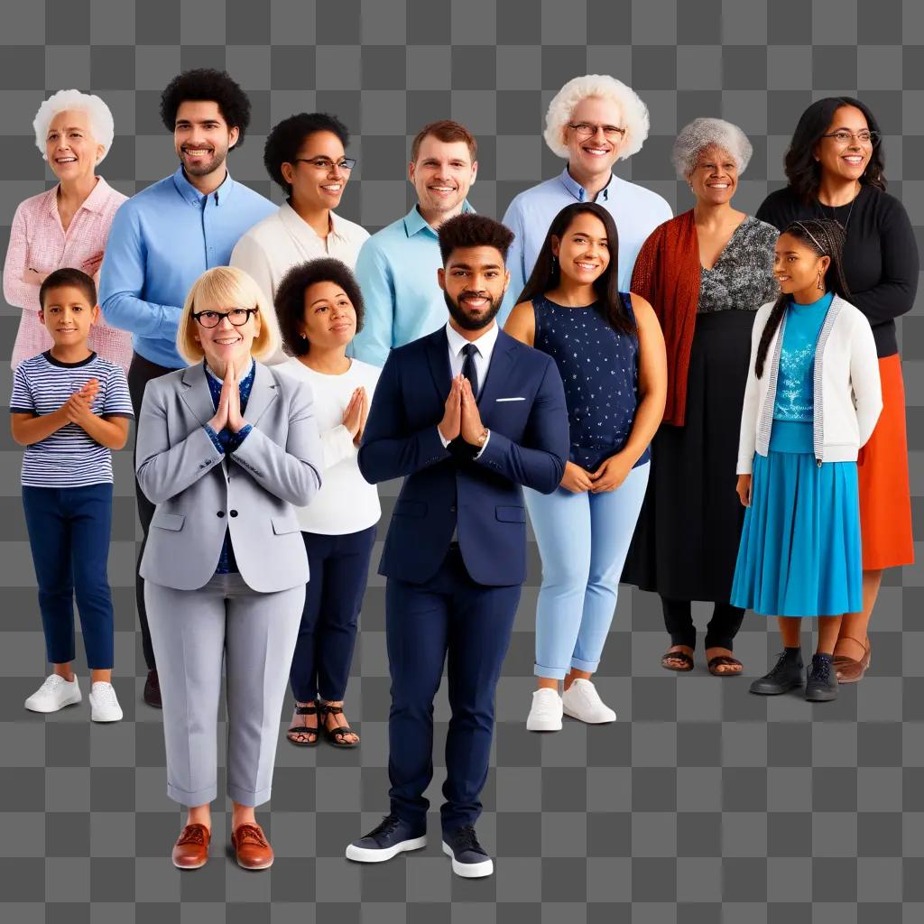 group of diverse people posing for a photo