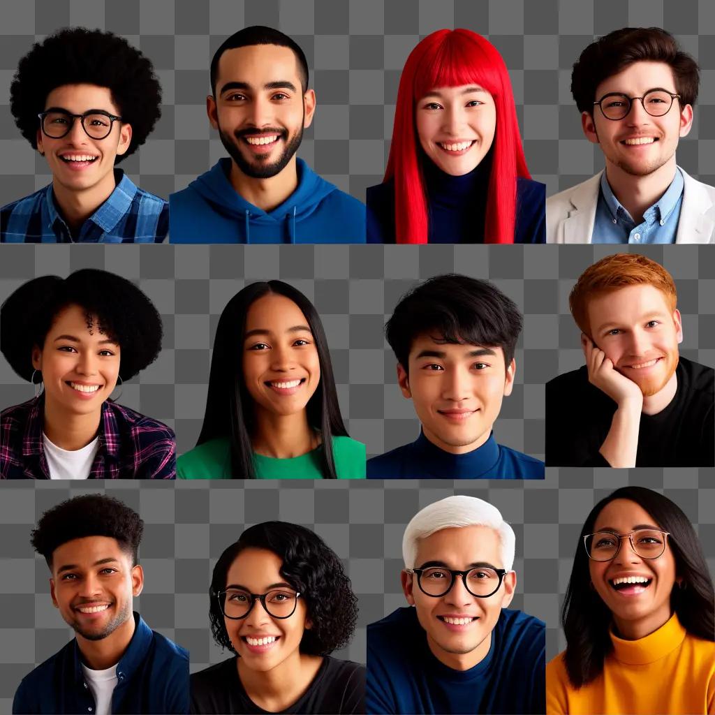 group of diverse people posing for a portrait