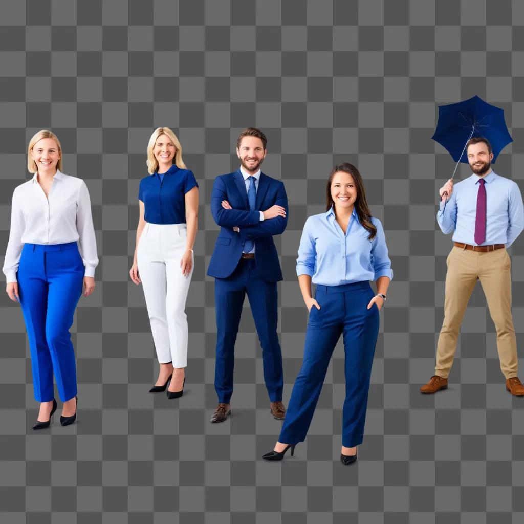 group of office staff posing for a picture