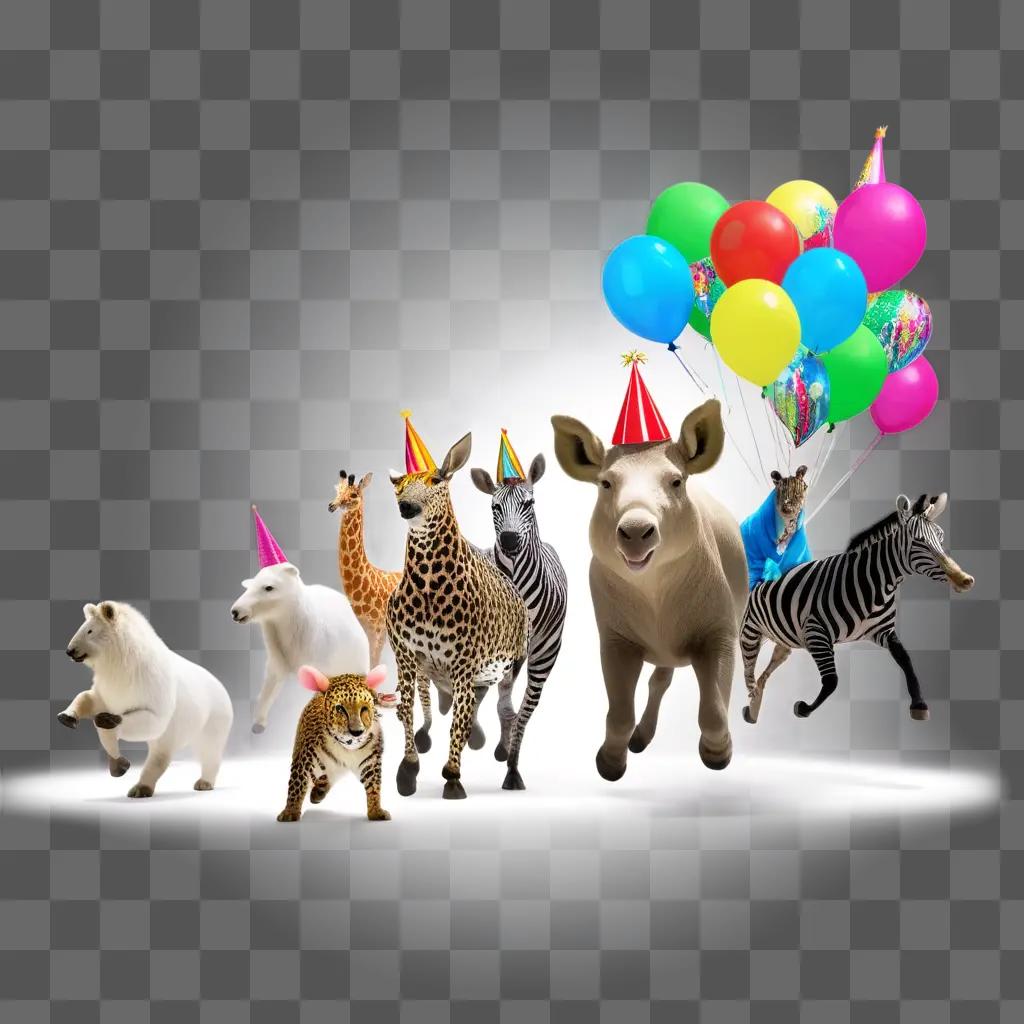 group of party animals at a birthday party