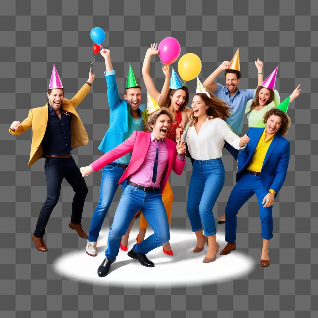 group of party animals celebrating a festive event