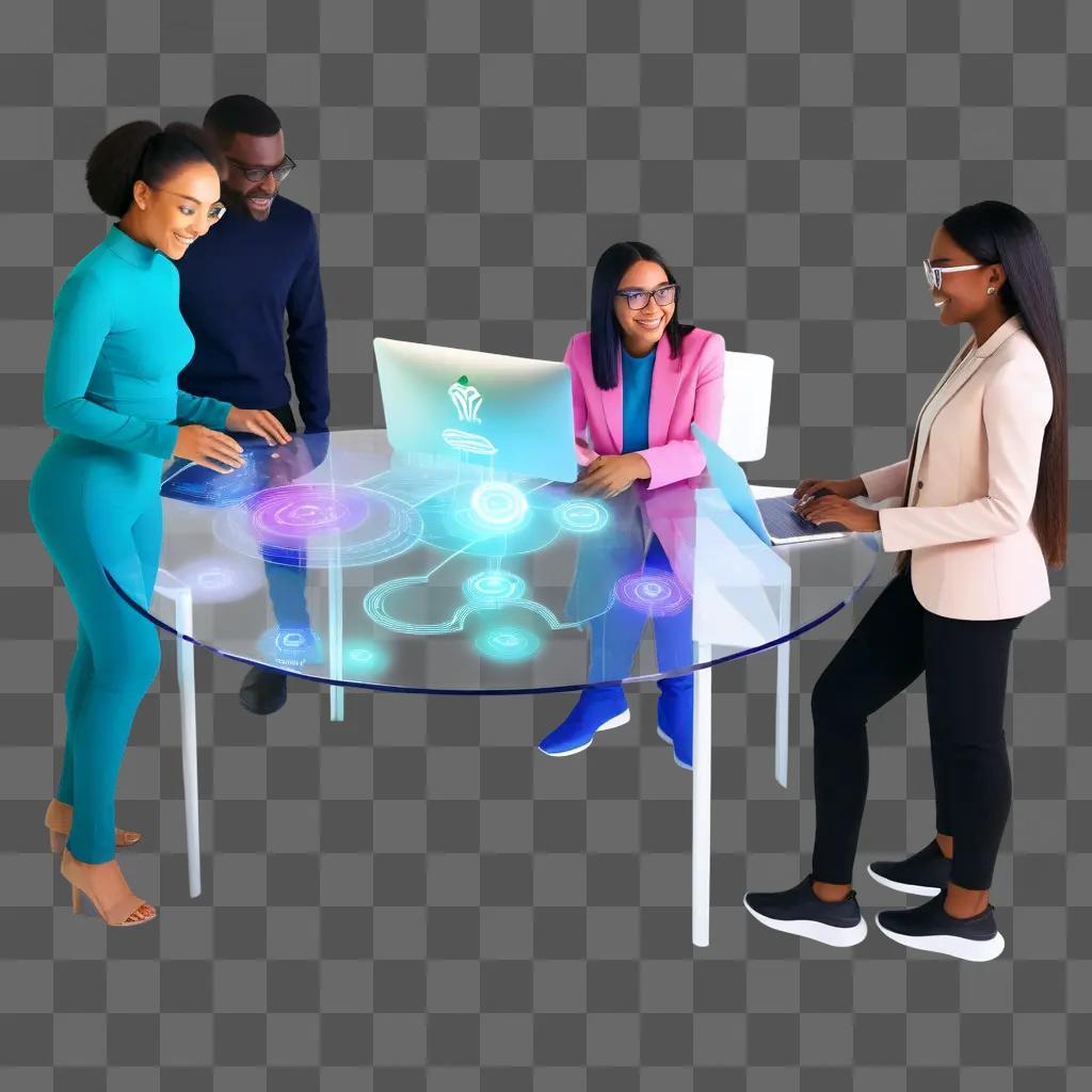 group of people collaborating around a table