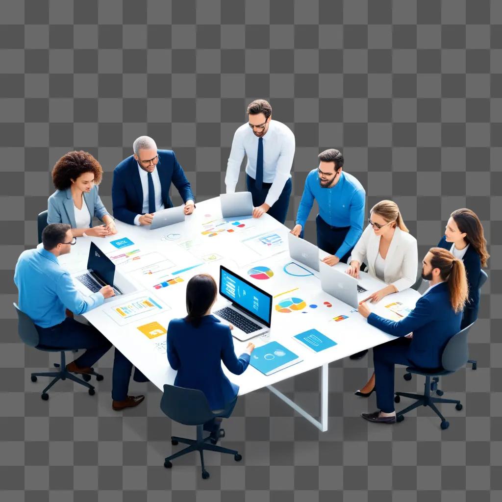 group of people working together at a meeting