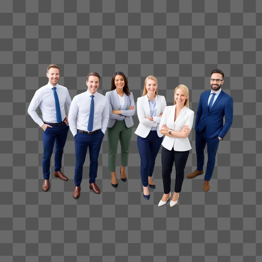 group of professionals posing for a team photo