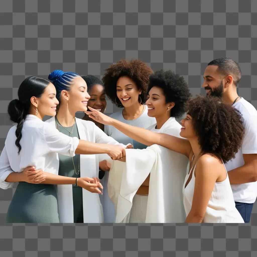 group of women collaborating on a project