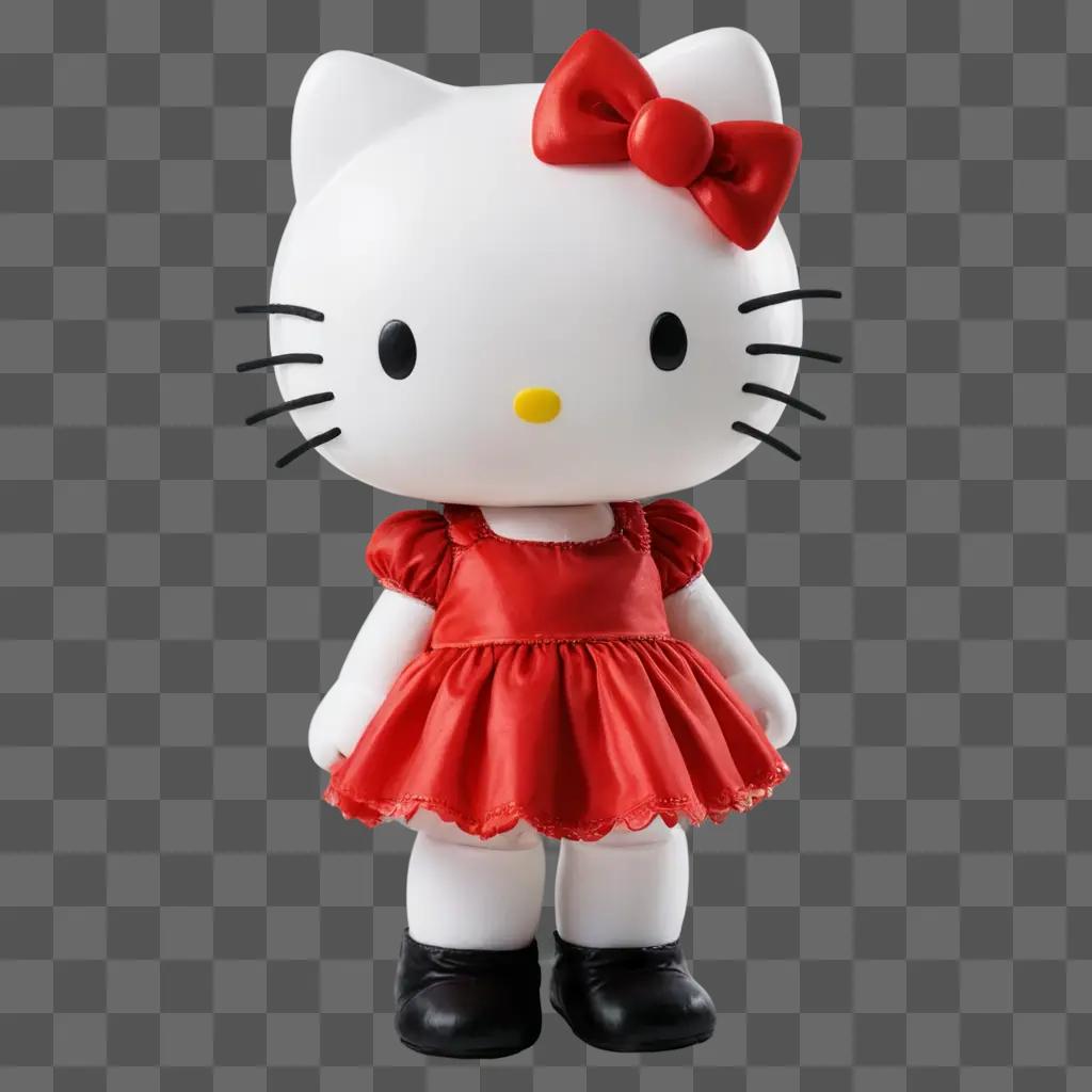 halloween hello kitty A Hello Kitty doll wears a red bow and dress