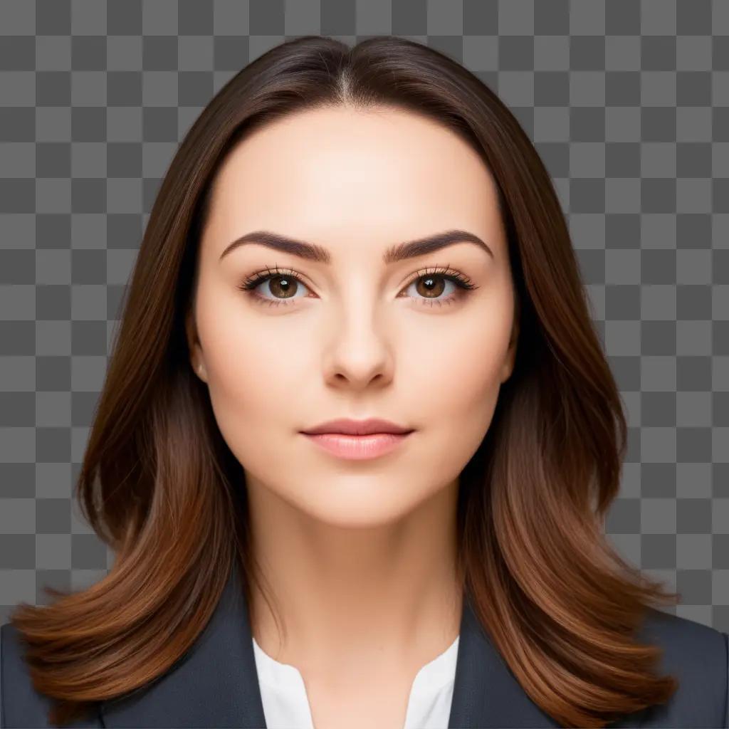 headshot of a woman with a blurred background