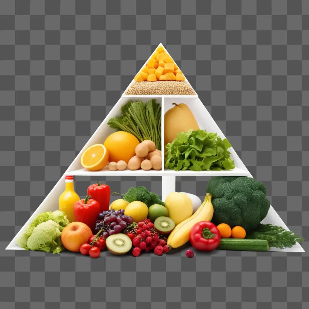 healthy pyramid of fruits and vegetables