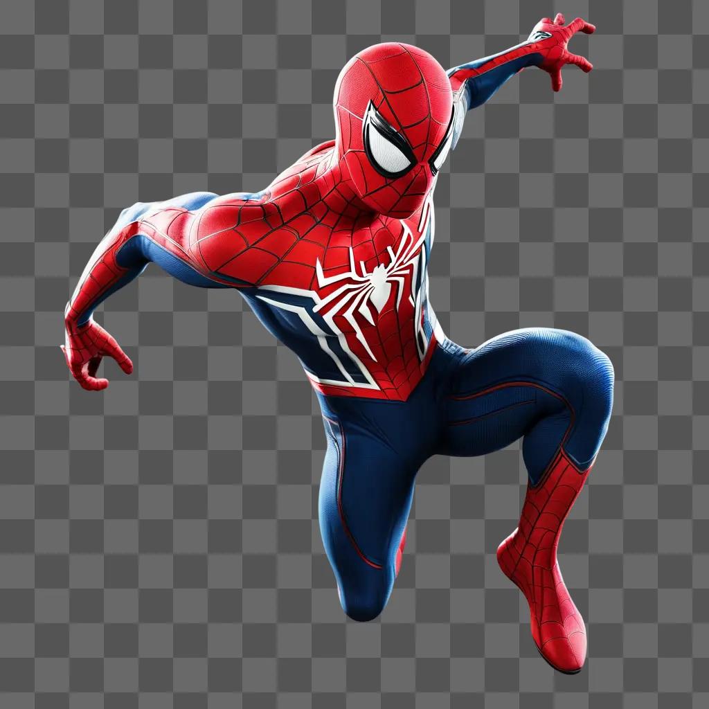 high-resolution image of Spiderman in a suit