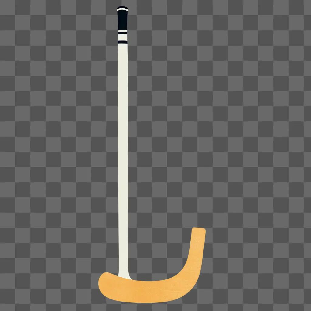 hockey stick is lit up by a light