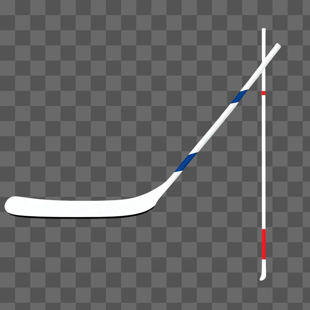 hockey stick is shown in a white background