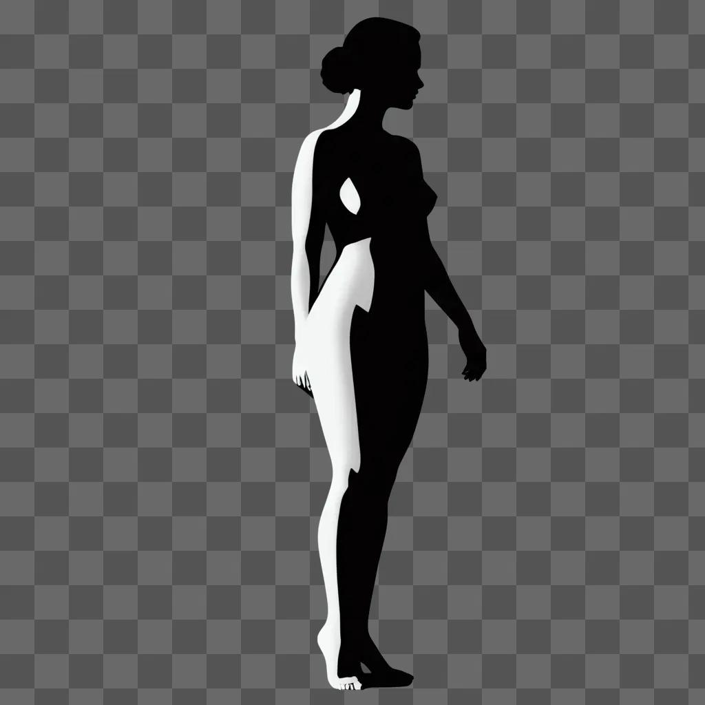 human figure in silhouette against a dark background