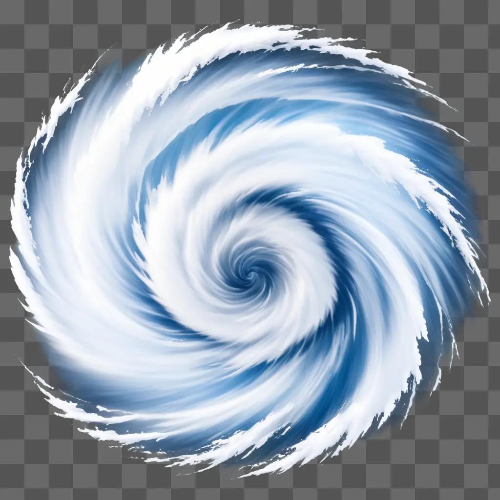 hurricane is captured in a swirling motion