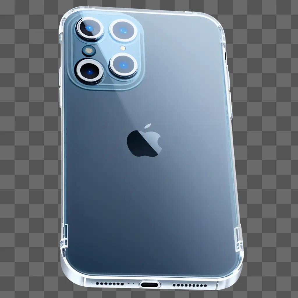 iPhone 15 back with transparent casing