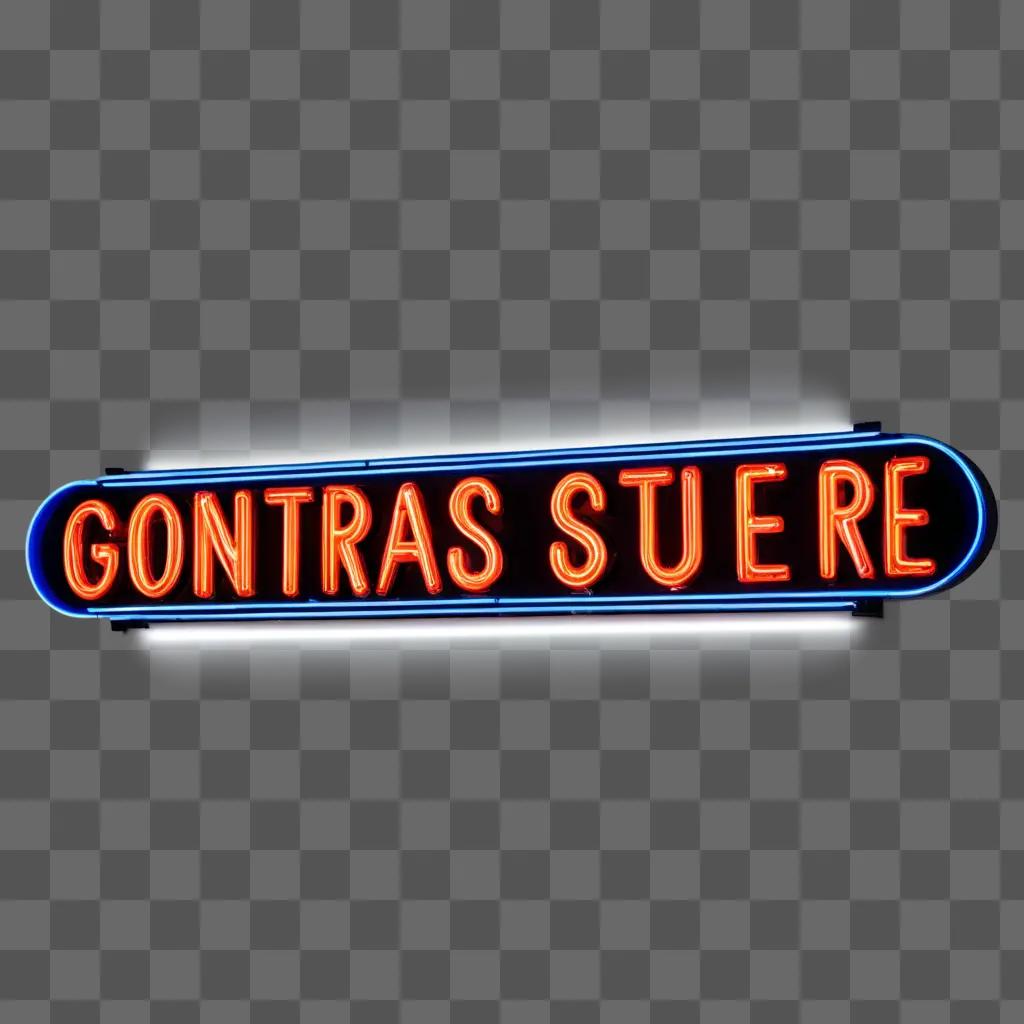 illuminated sign for Contras Suerte