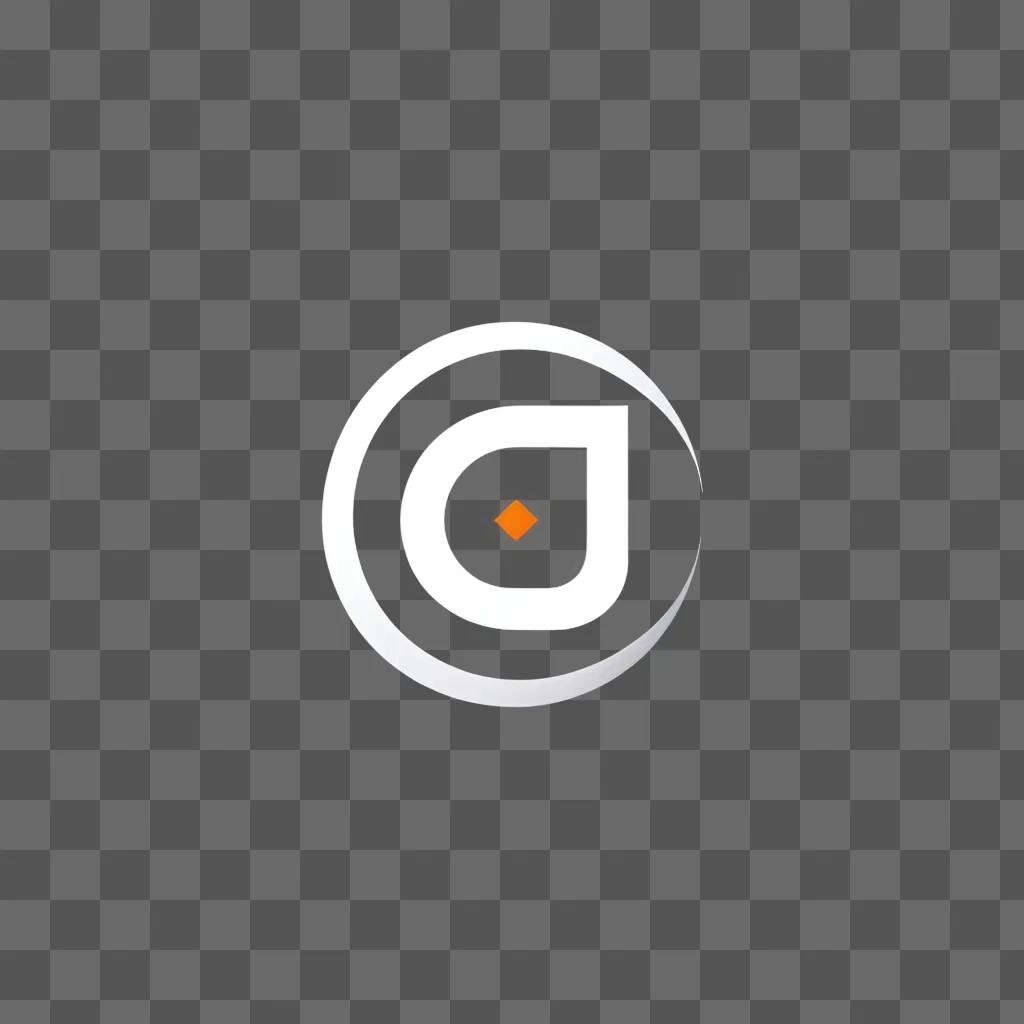 image of a logo with an orange circle