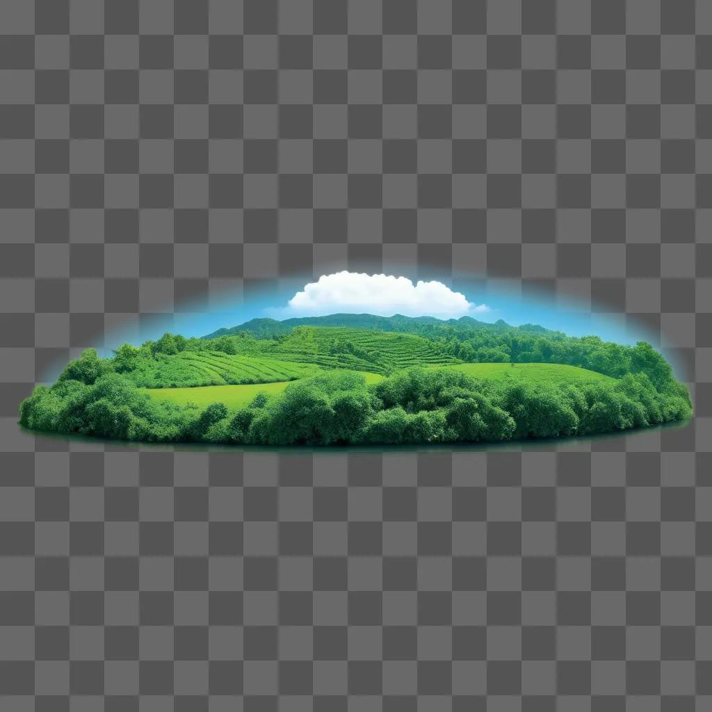 image of a transparent green background