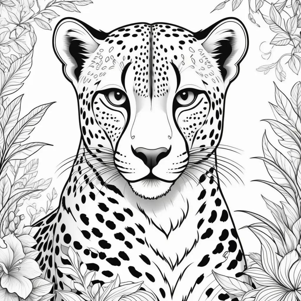 imals Coloring Page: Cheetah