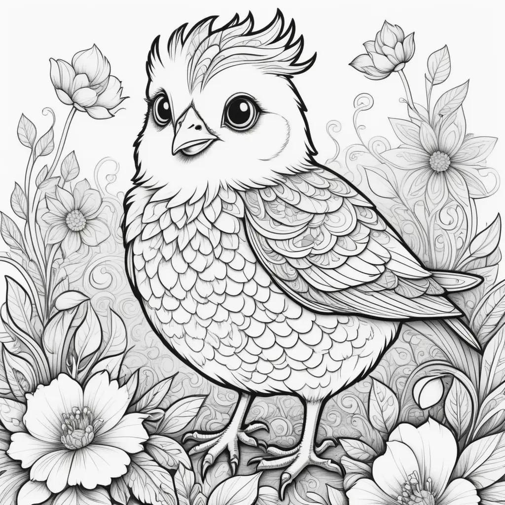 imals Coloring Pages: A Colorful Chick