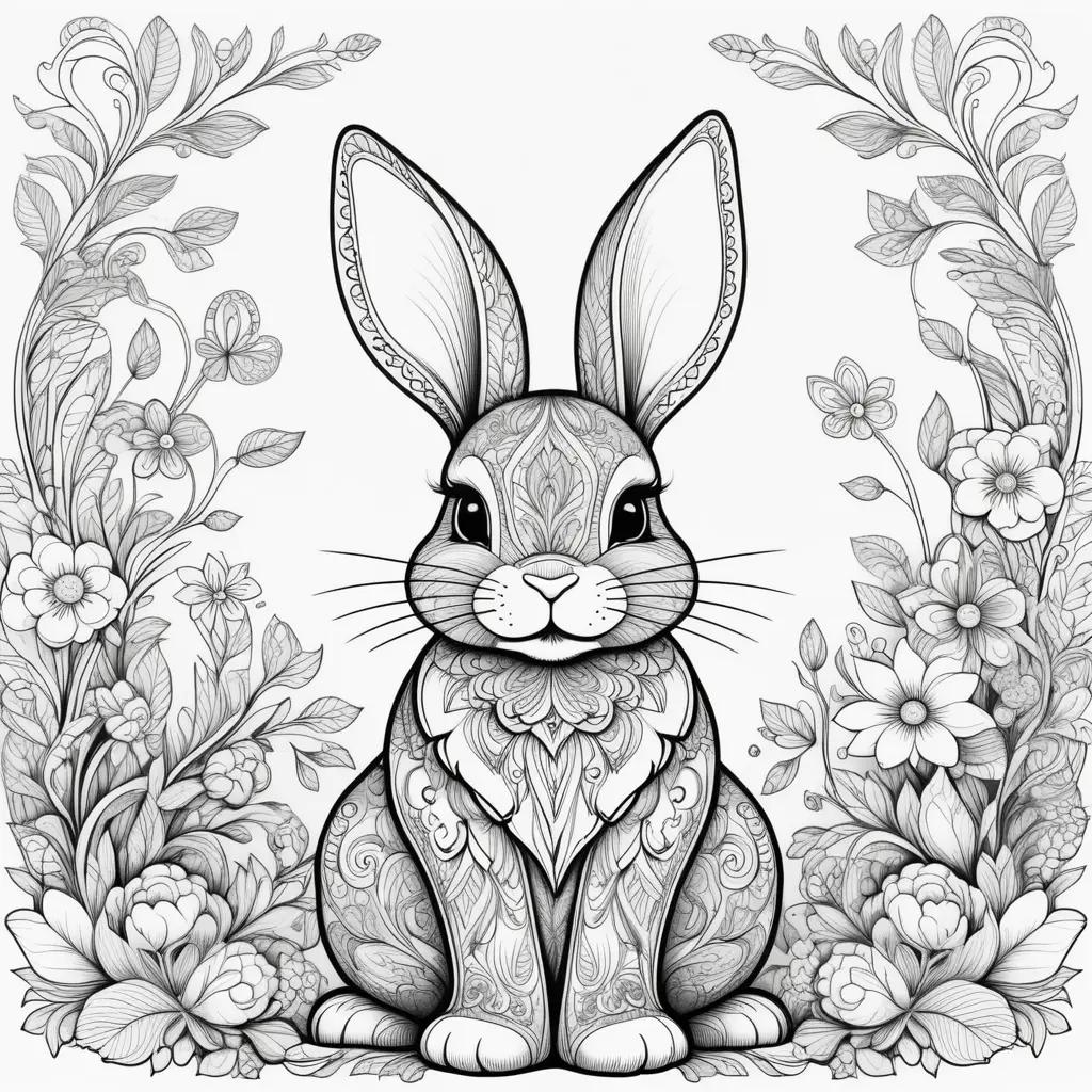 imals Coloring Pages: Bunny Color Page, Coloring Book