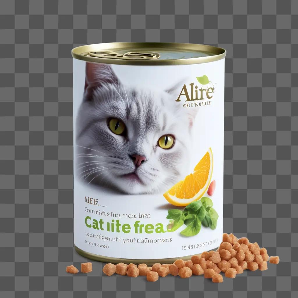 ire cat food with green vegetables