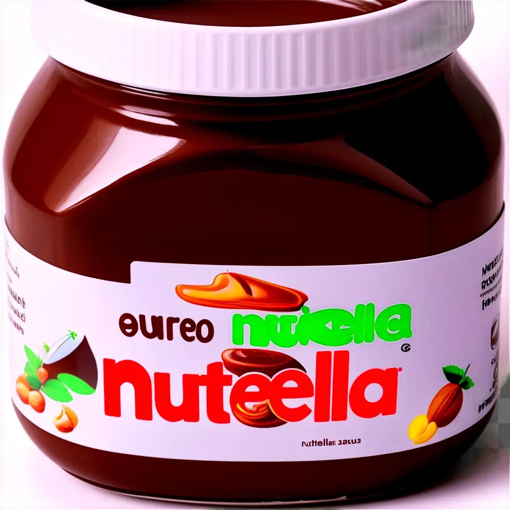 jar of Nutella chocolate spread