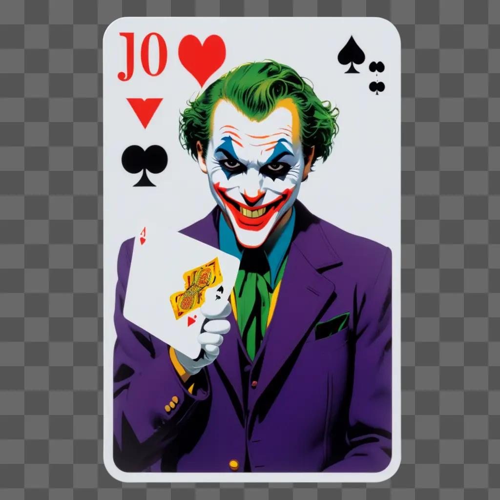 joker card with a joker face and the word Jo on it