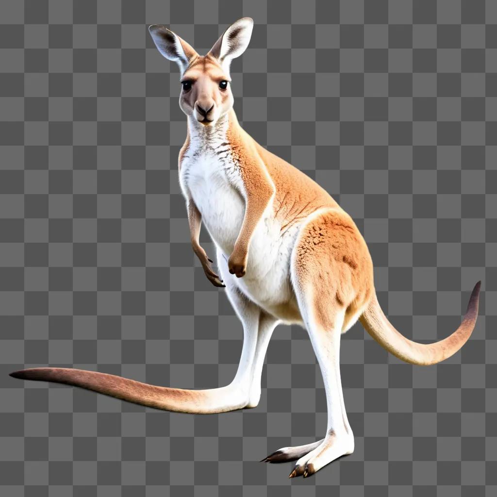 kangaroo in a cartoon image