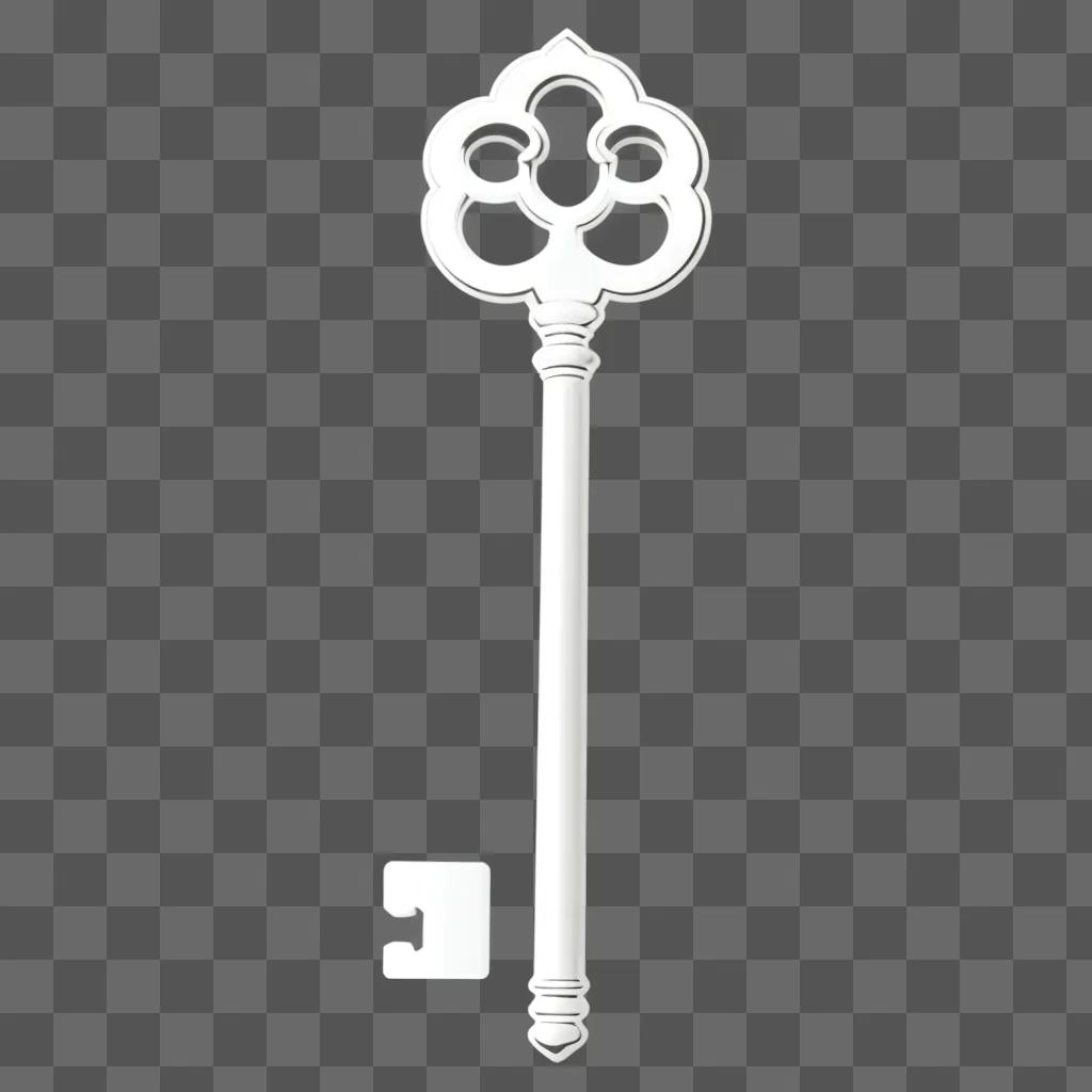 key is shown with a clip on the end