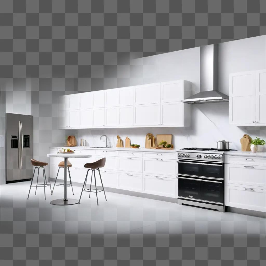 kitchen with white cabinets and stainless steel appliances