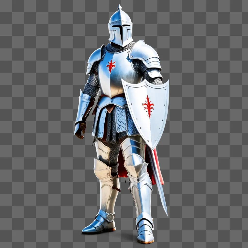 knight in armor stands ready for battle