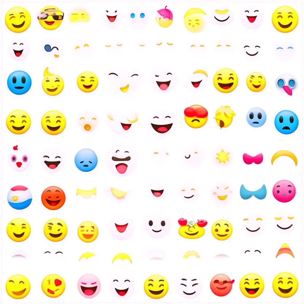 large collection of emoji featuring the ahh emoji