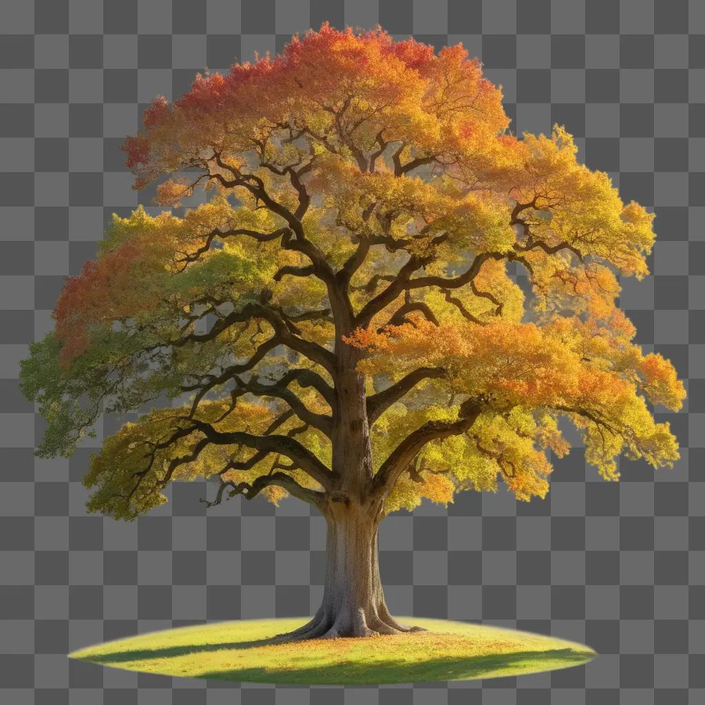 large oak tree stands tall on a grassy field