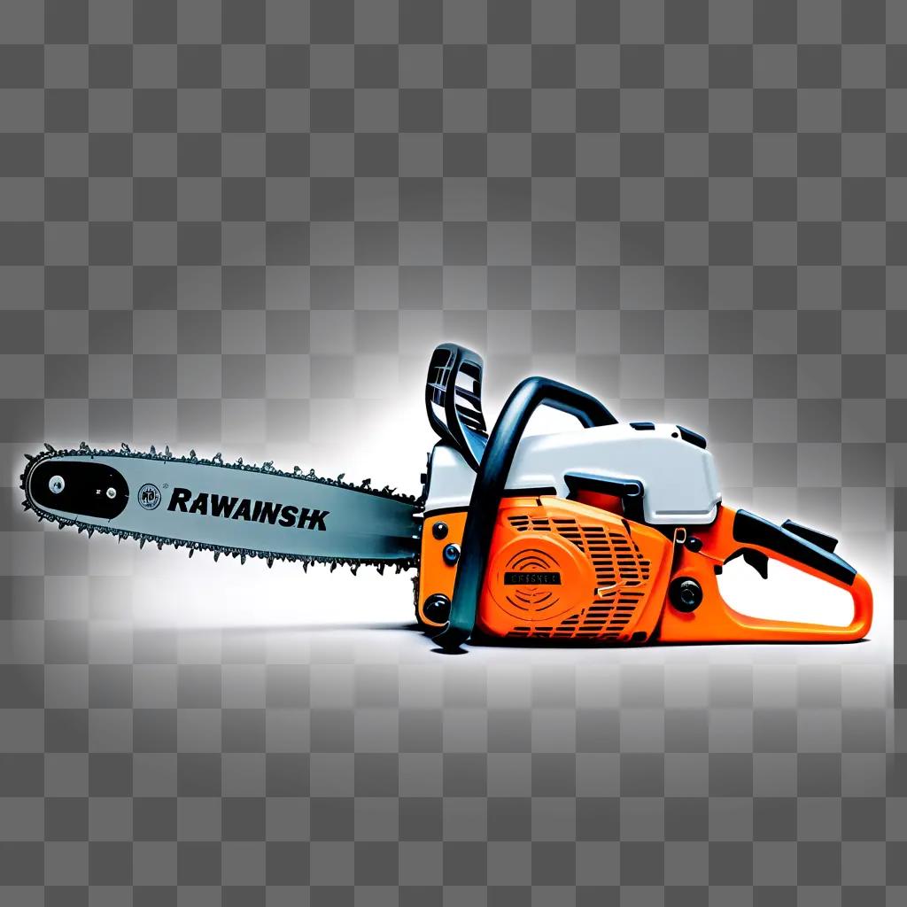 large orange and black chain saw