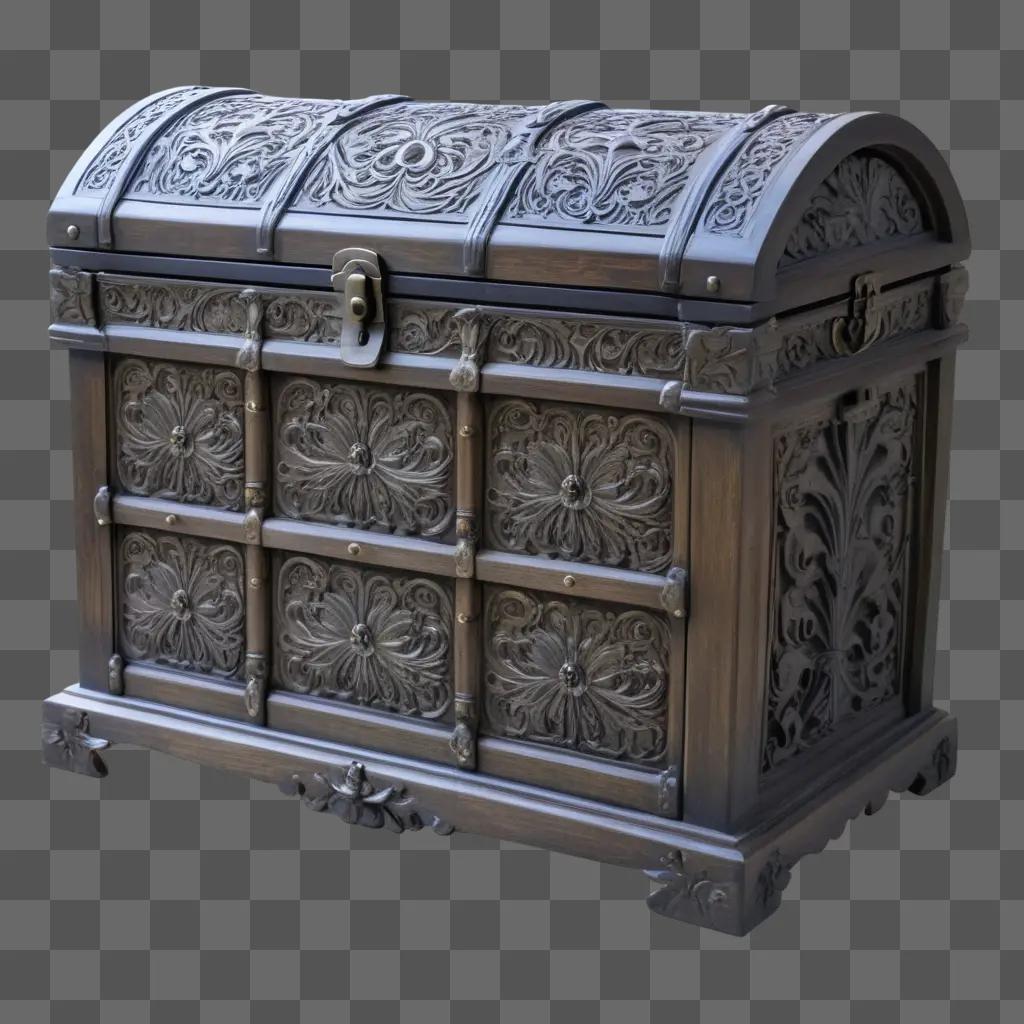 large ornate chest made of wood