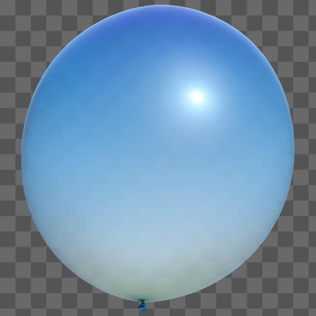 large transparent balloon with a bright light inside