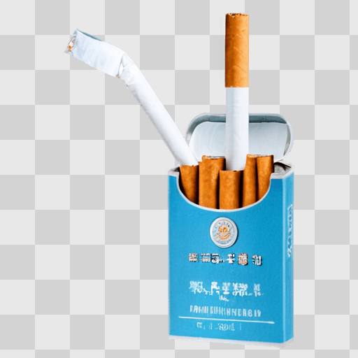 lawyer man cartoon A pack of cigarettes with a straw in it