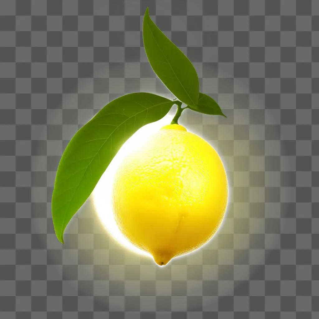 lemon silhouette is against a green background