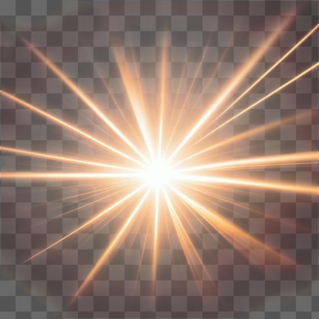 lens flare is captured in a blurred photo