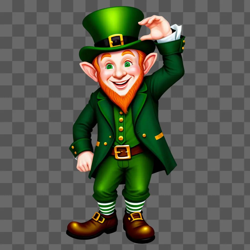 leprechaun in a green suit and hat