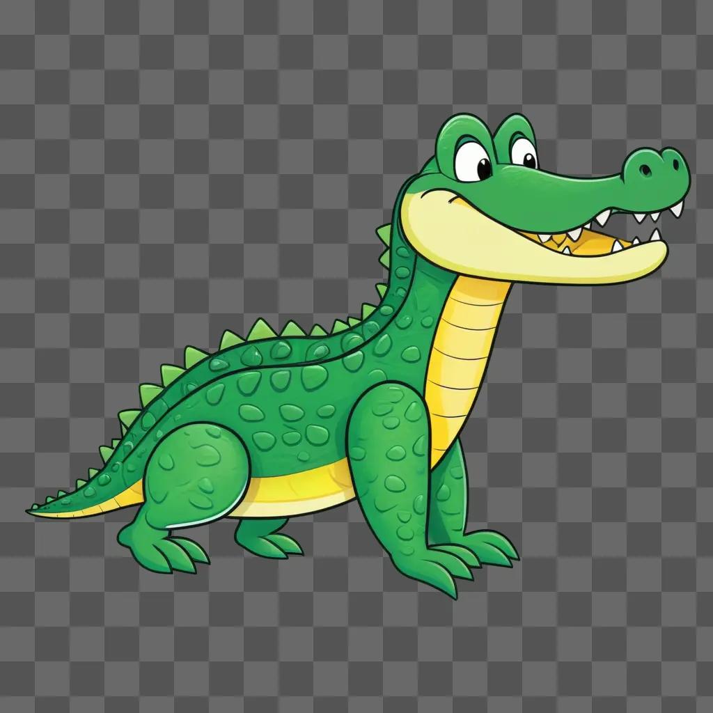 ligator drawing for kids