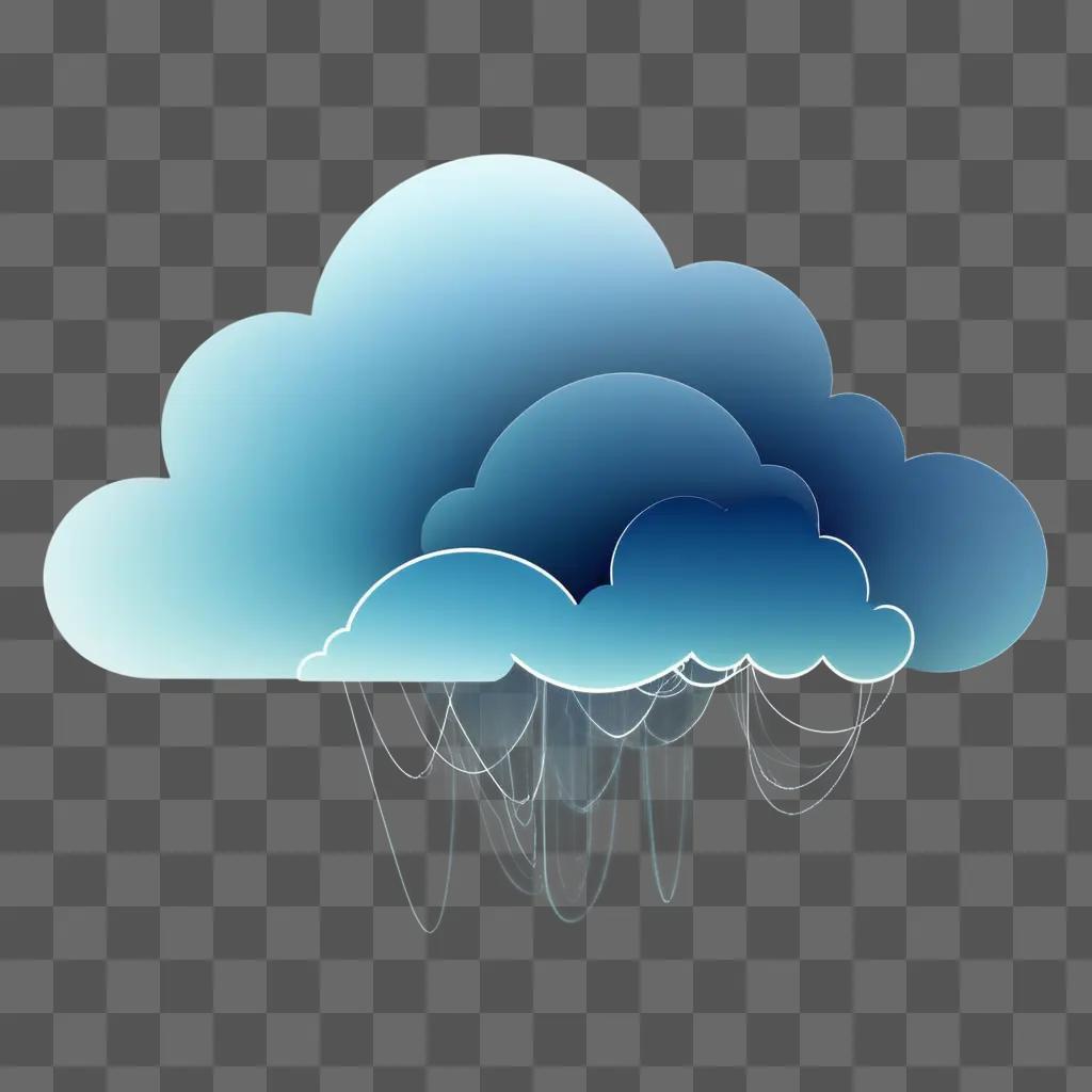 light blue cloud drawn in a stylized way