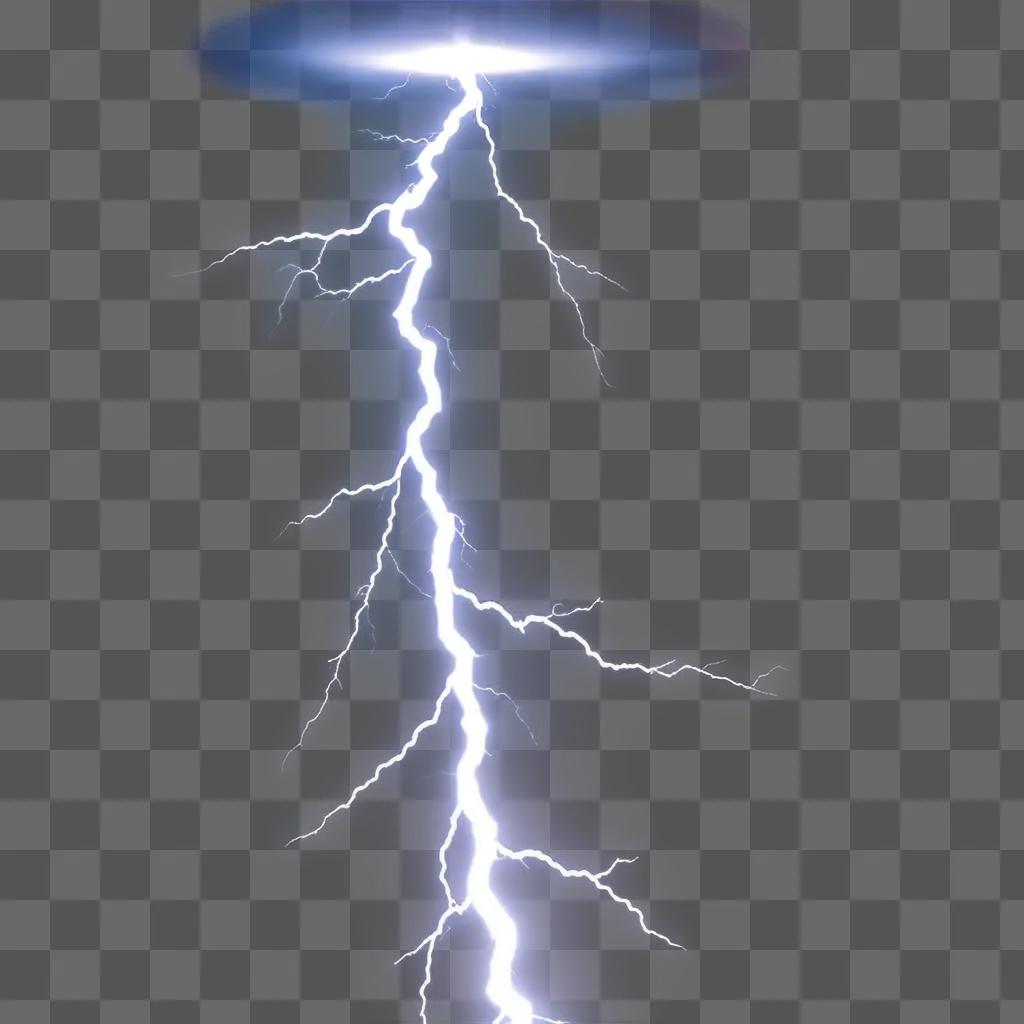 lightning bolt with a bright light on it